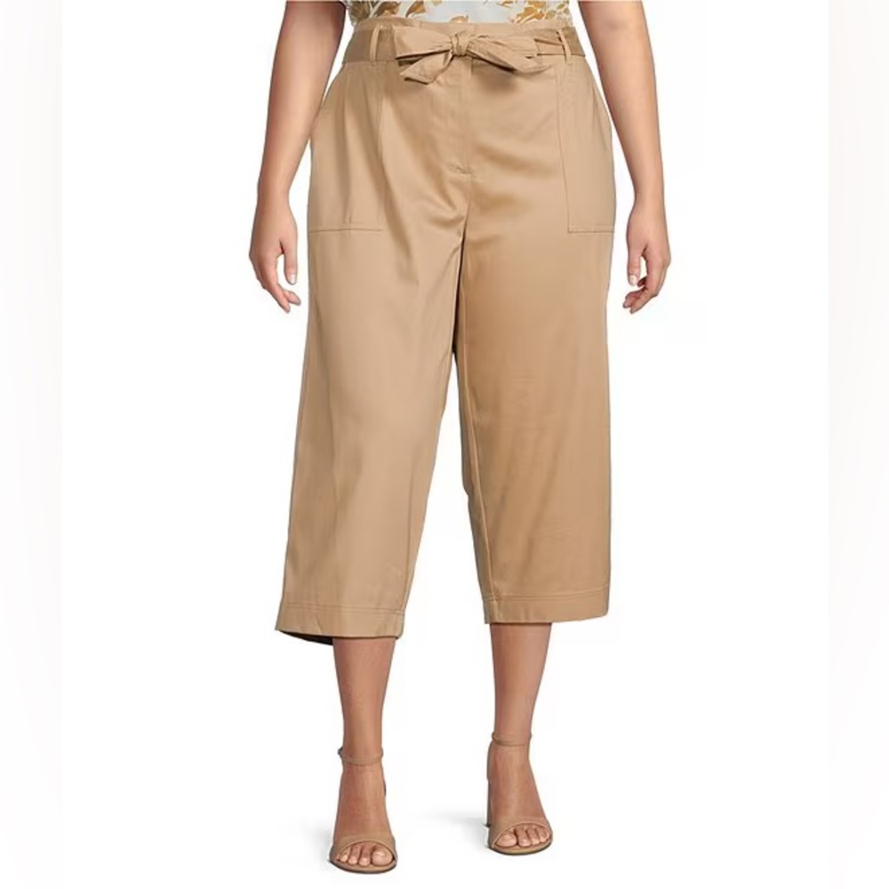 NWT Calvin Klein - Tie Waist Crop Pants